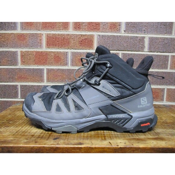 Salomon Mens X Ultra 4 Mid 412946 Gray Black Hiking Boots Waterproof Size 12.5 main image 5